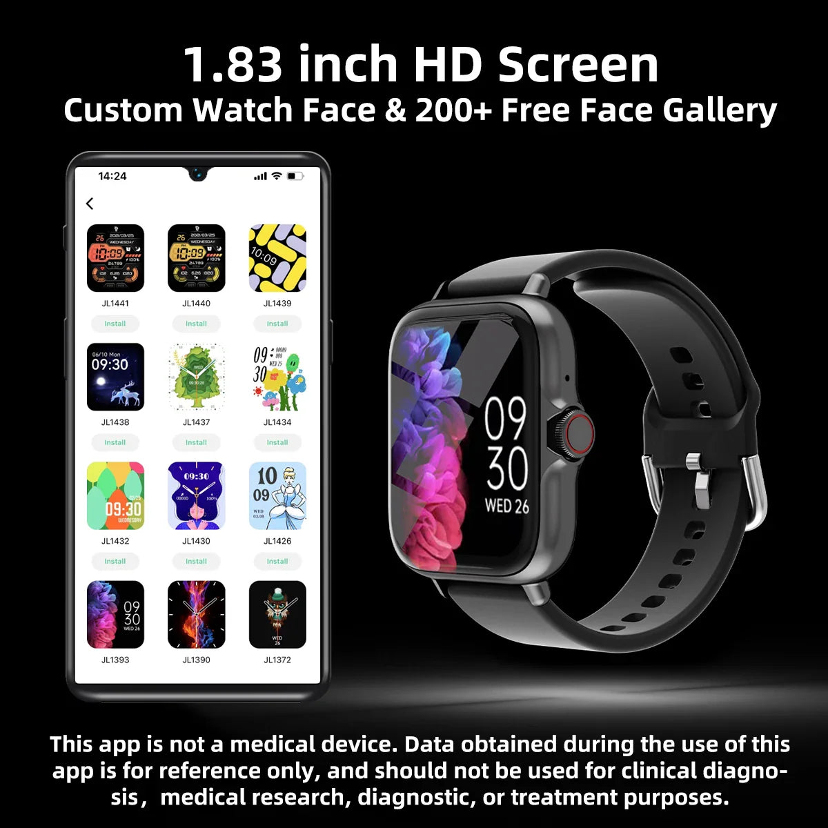 Waterproof Smart Watch For iPhone Android