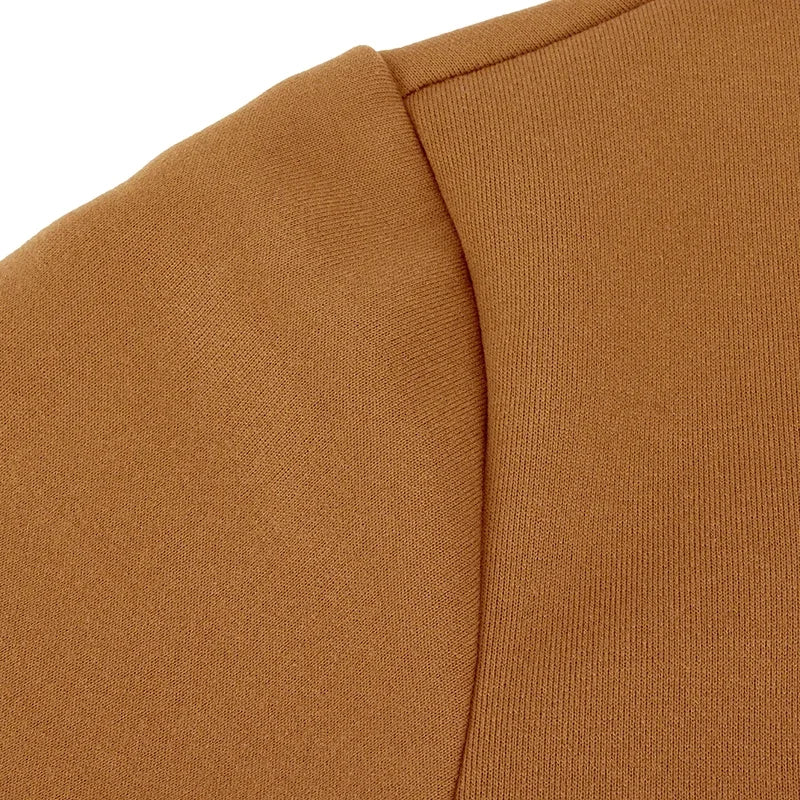 Men Sweatshirts Fall Spring Thicker Half Zip Pullover Hoody Solid Color Turtleneck for Male Outdoor
