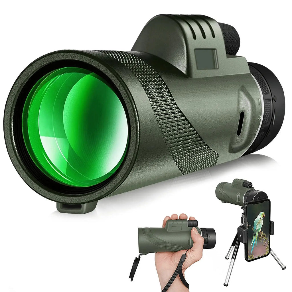 High-Power 80x100 BAK4 Prism Binoculars | Bird Watching, Camping & Hunting