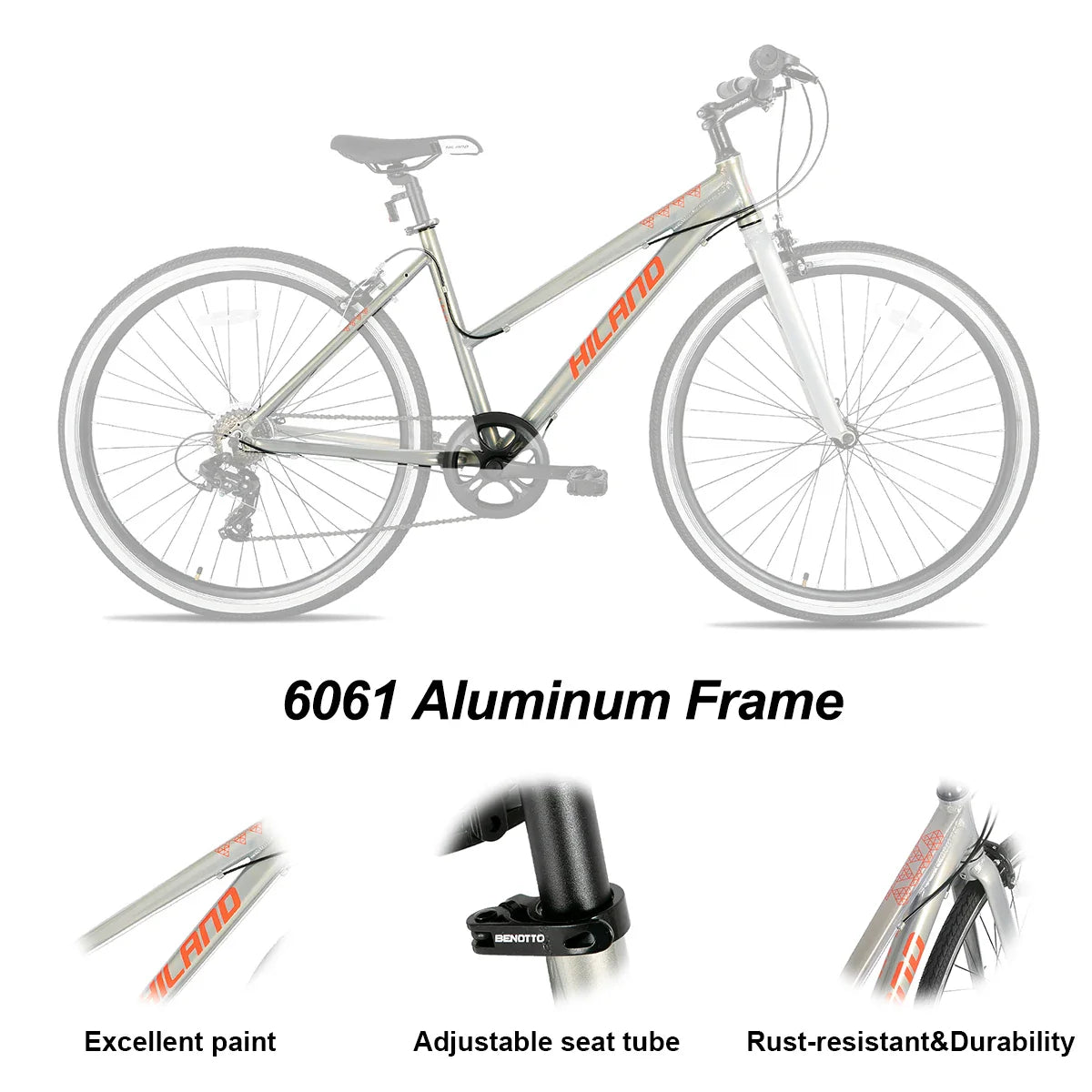 Hiland Hybrid 7-speed Road Bike