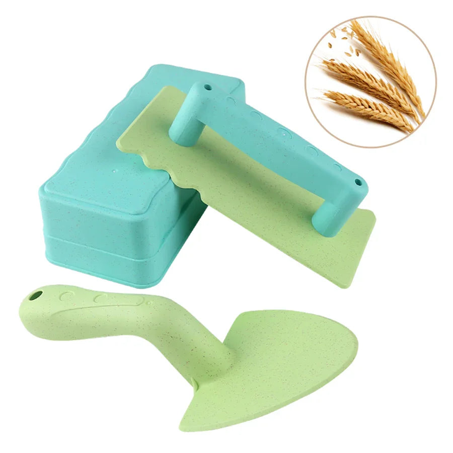Beach Toy Set with Brick Maker and Tools