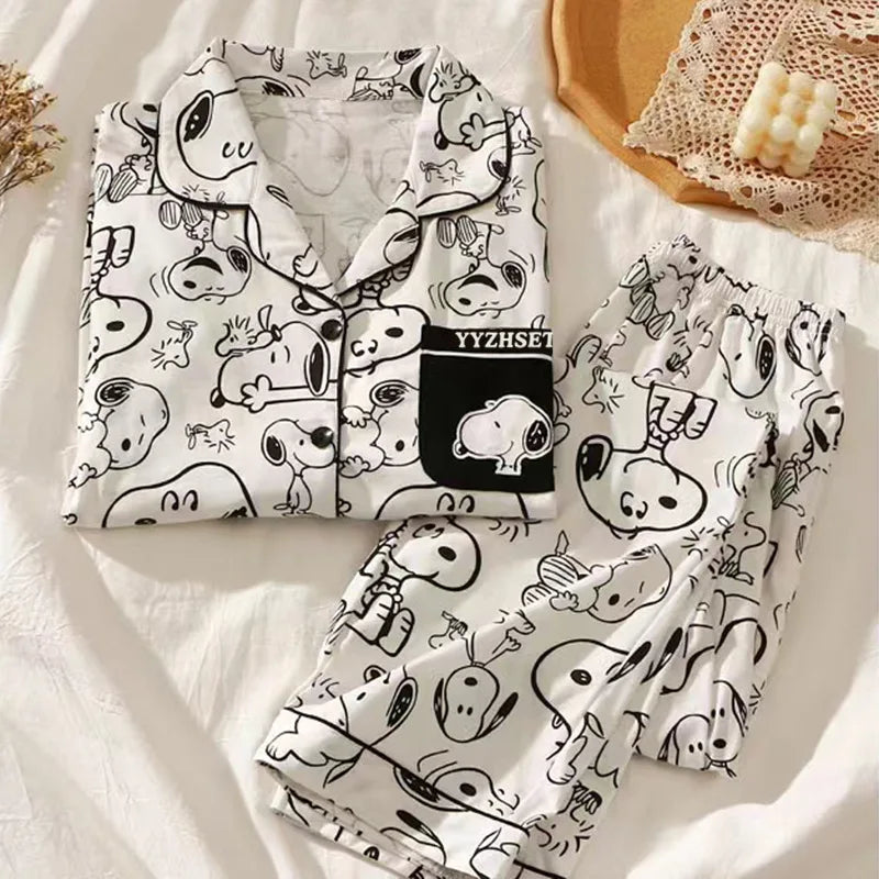 Snoopy Cartoon Pajama Set