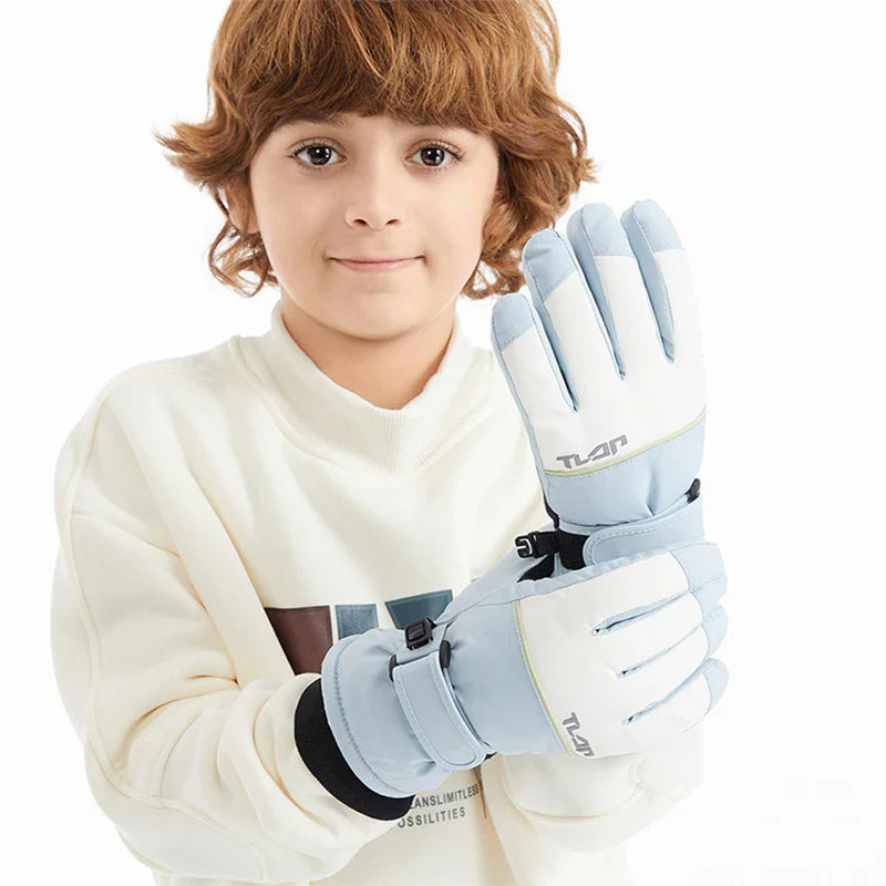 Kids Waterproof Winter Gloves (Multiple Colors)