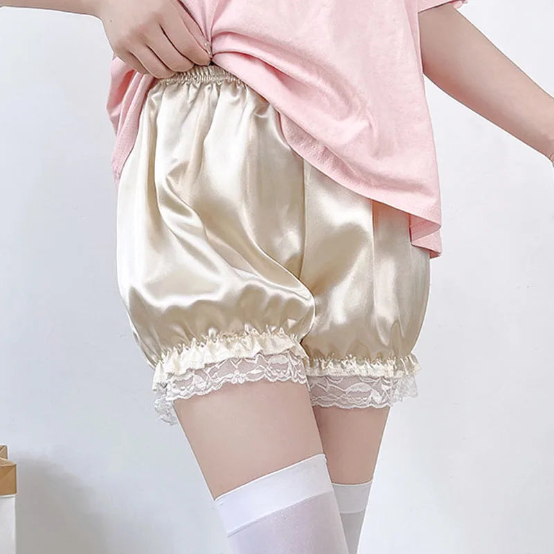 Gothic Lolita Bow Ruffle Bloomers
