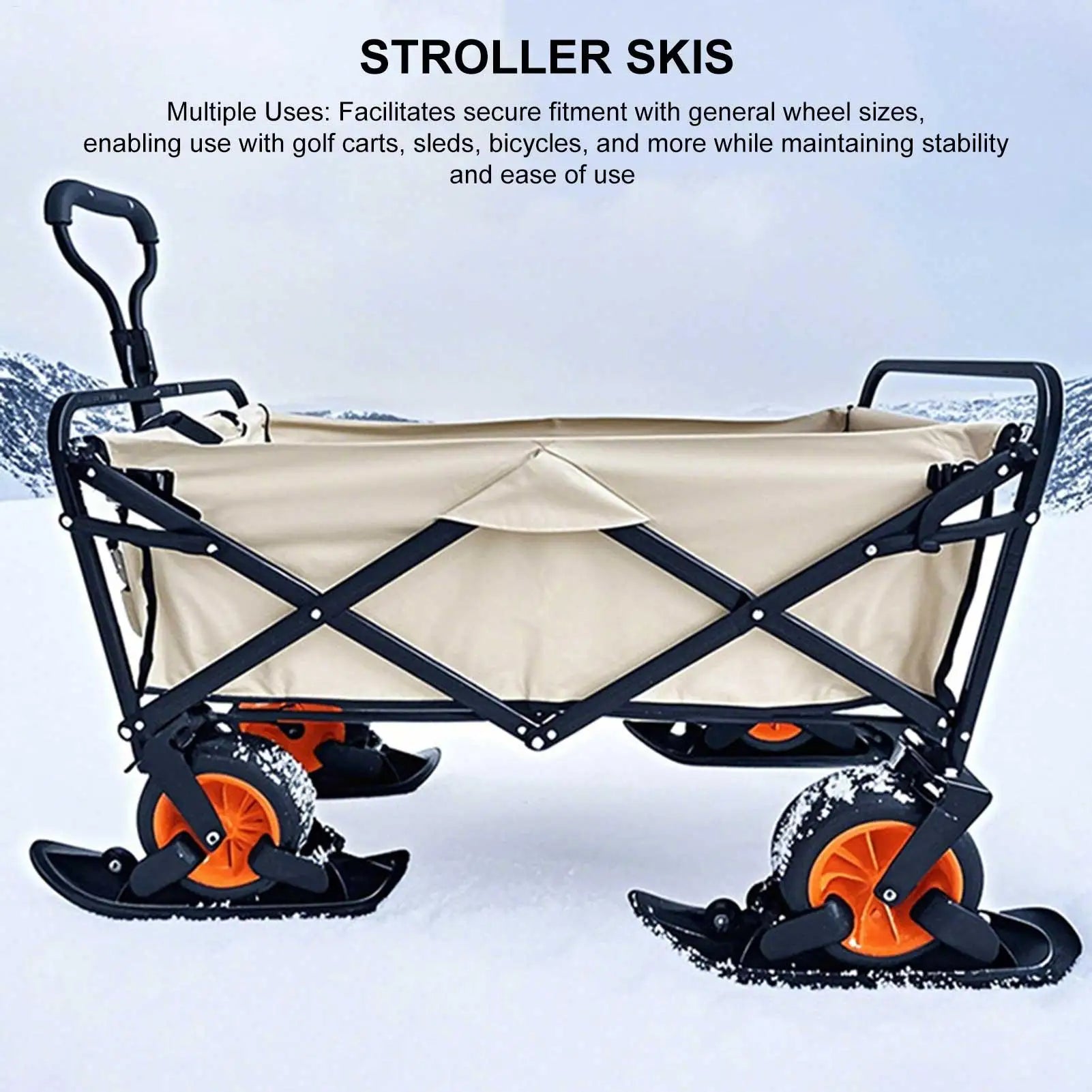 Scooter Ski Sled 2 in 1 Snow Scooter