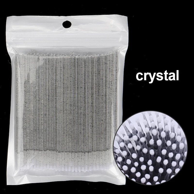 100PCS Eyelash Cleaning Swabs – Lash Extension & Glue Remover Tools