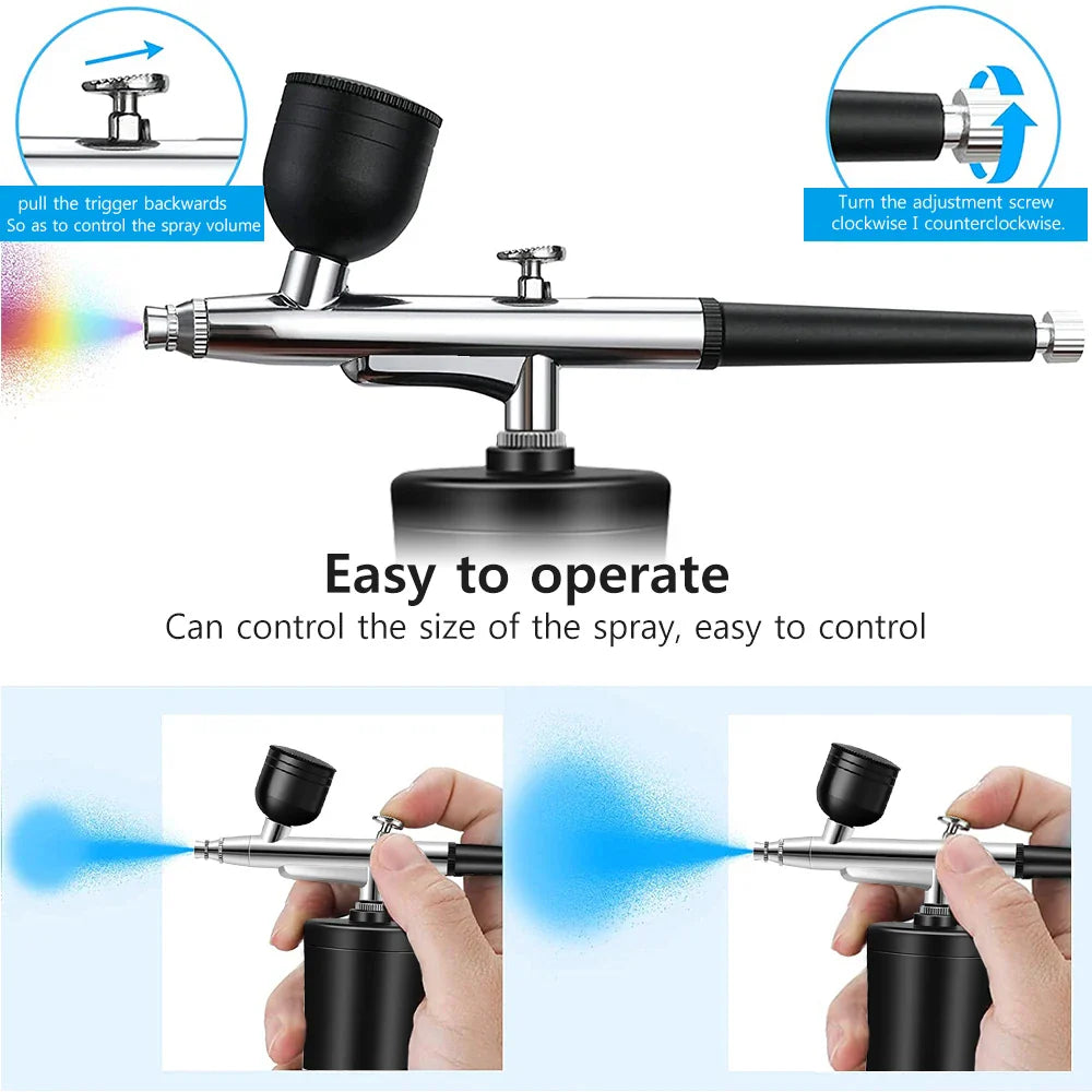 Wireless Electric Airbrush Kit with Compressor