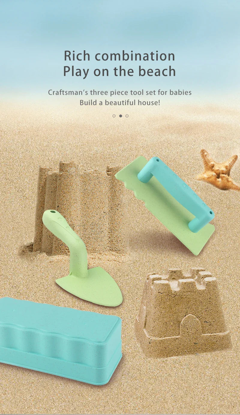 Beach Toy Set with Brick Maker and Tools