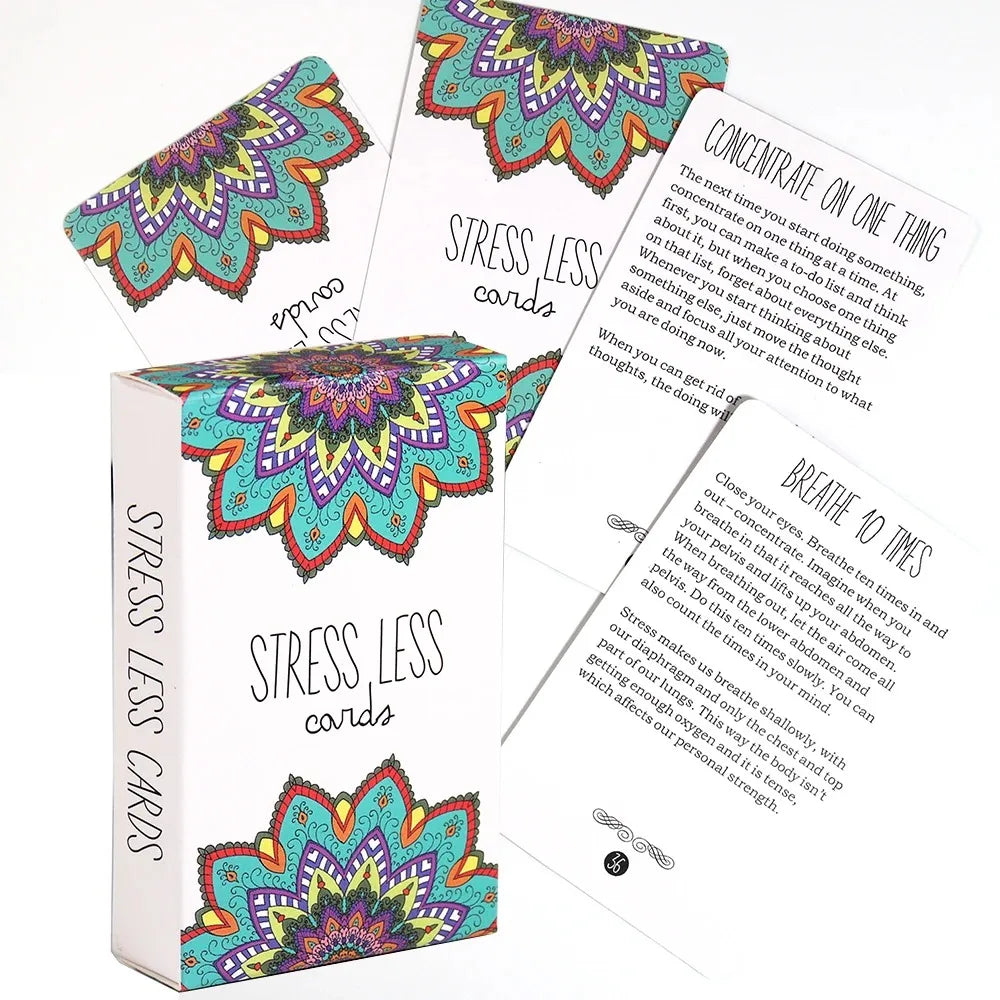 Mindfulness Stress Less Playing Cards