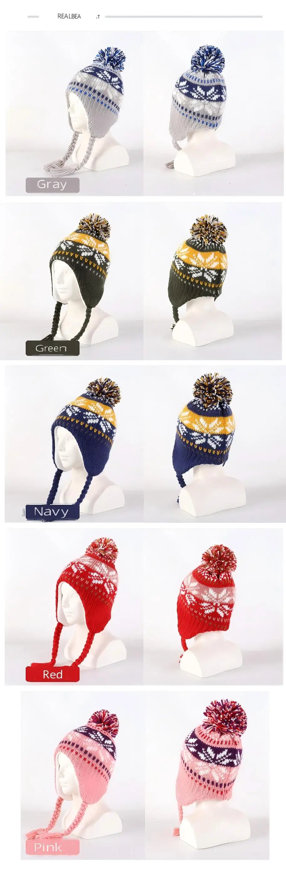 Kids Earflaps Beanie