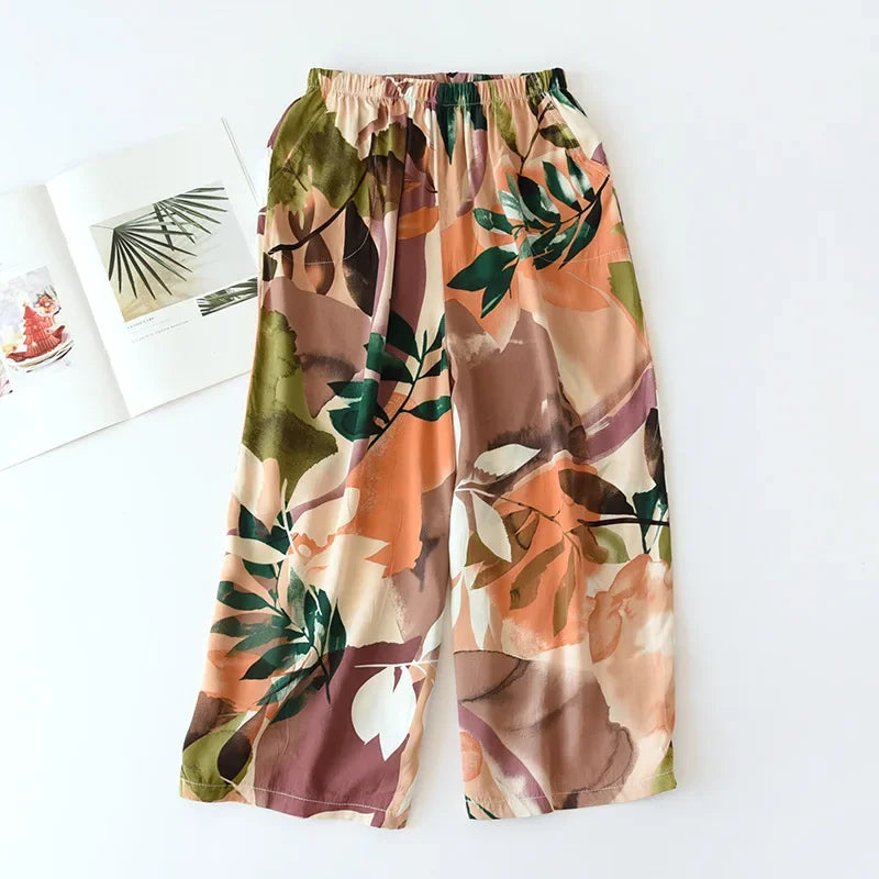 Summer Women's 100% Viscose Pajama Pants