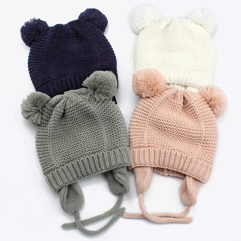 Knit Fleece-Lined Kids Beanie