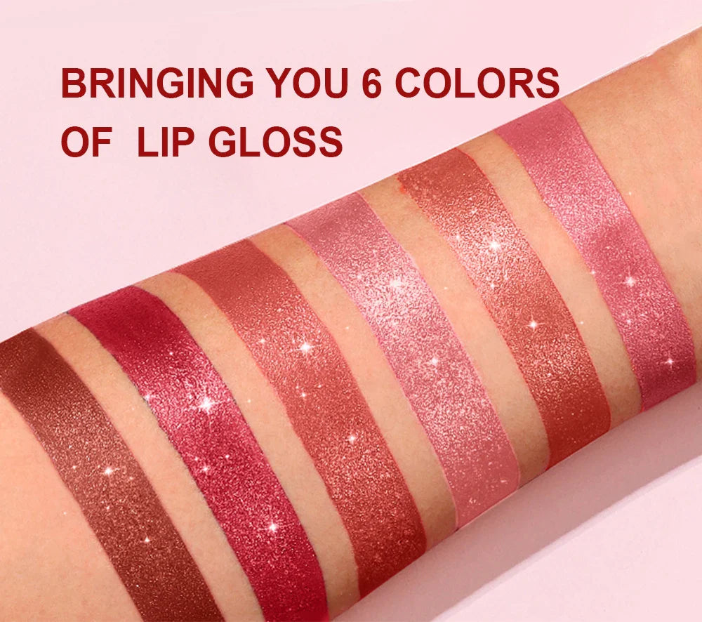 Pearlescent Pink Glitter Velvet Lipstick