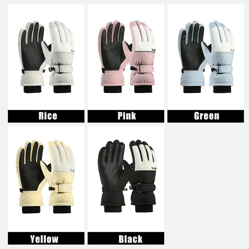 Kids Waterproof Winter Gloves (Multiple Colors)