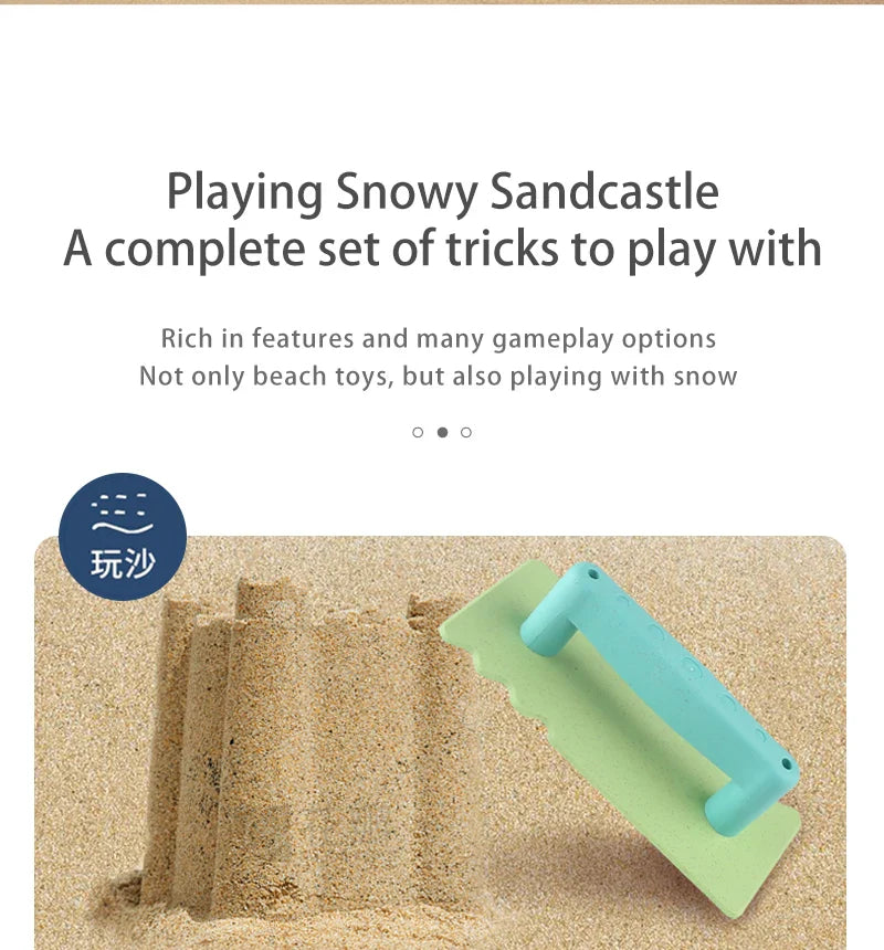 Beach Toy Set with Brick Maker and Tools