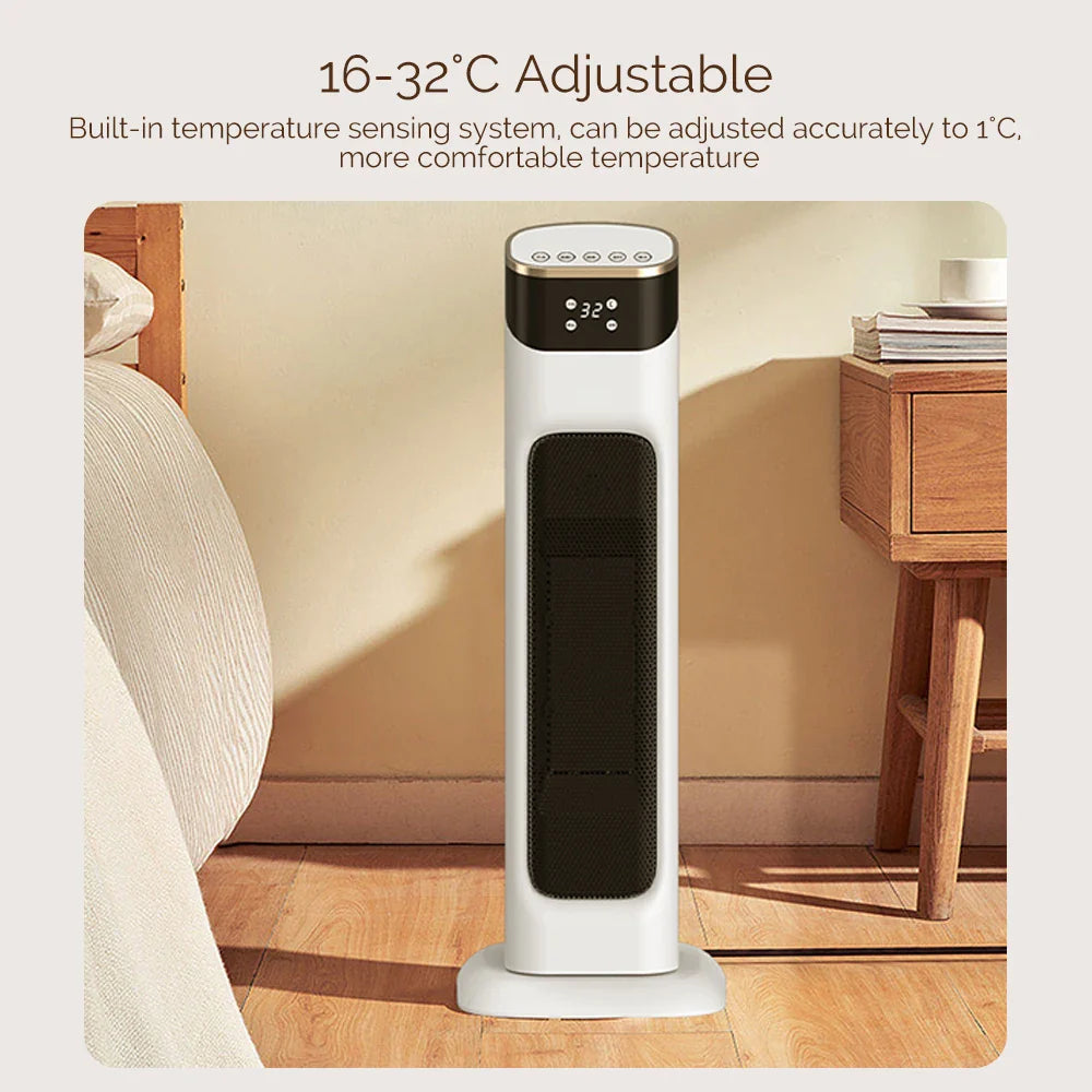 1500W PTC Electric Heater with Adjustable Temperature