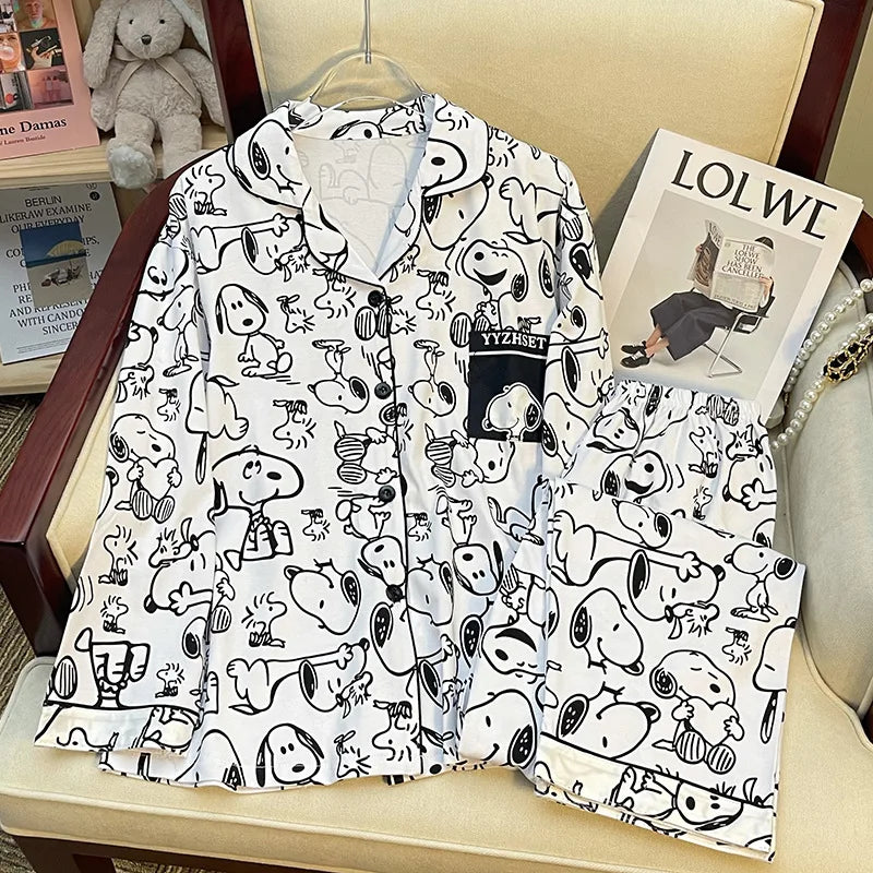 Snoopy Cartoon Pajama Set