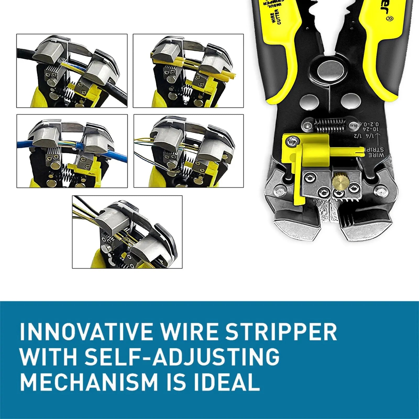 WINHOLDER Professional Electrician Wire Tool Cable Wire Stripper Cutter Crimper Automatic Crimping Stripping Plier