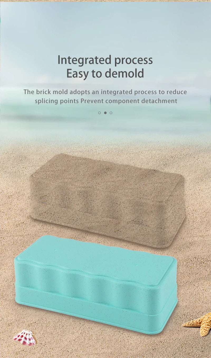 Beach Toy Set with Brick Maker and Tools