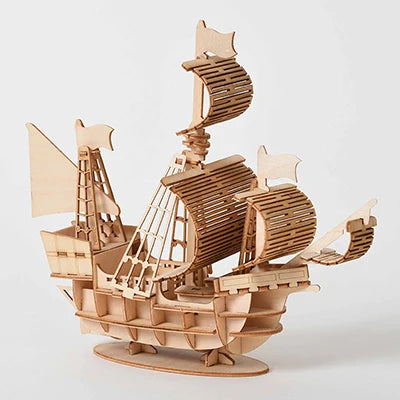 Montessori DIY 3D Wooden Puzzle Model