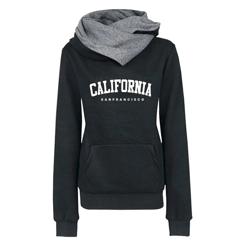 Sports Women's Sweatshirts Quality Fashion Versatile Hoodies Print Double Collar Pullovers Daily Outdoors Hot Sale Autumn Winter