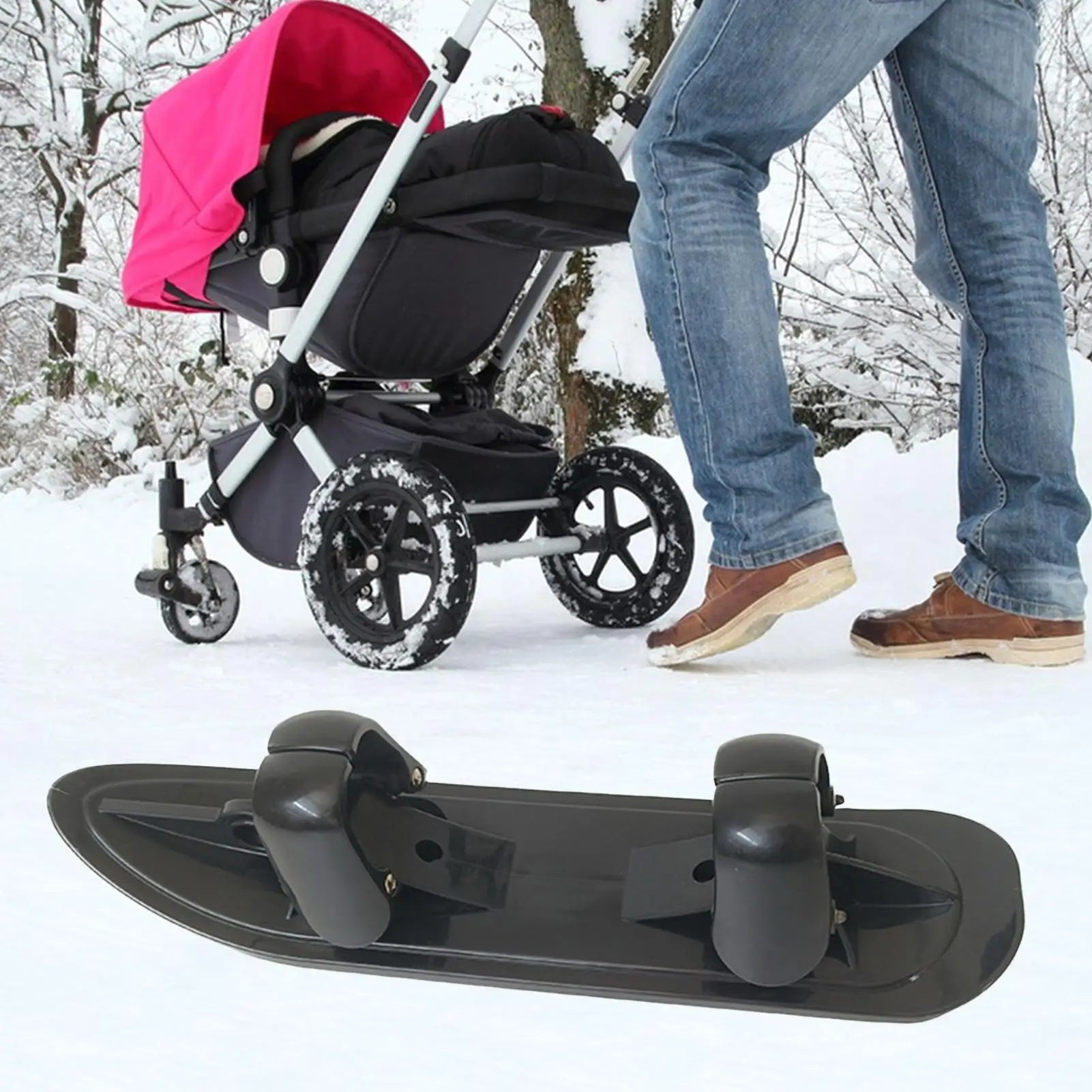 Scooter Ski Sled 2 in 1 Snow Scooter