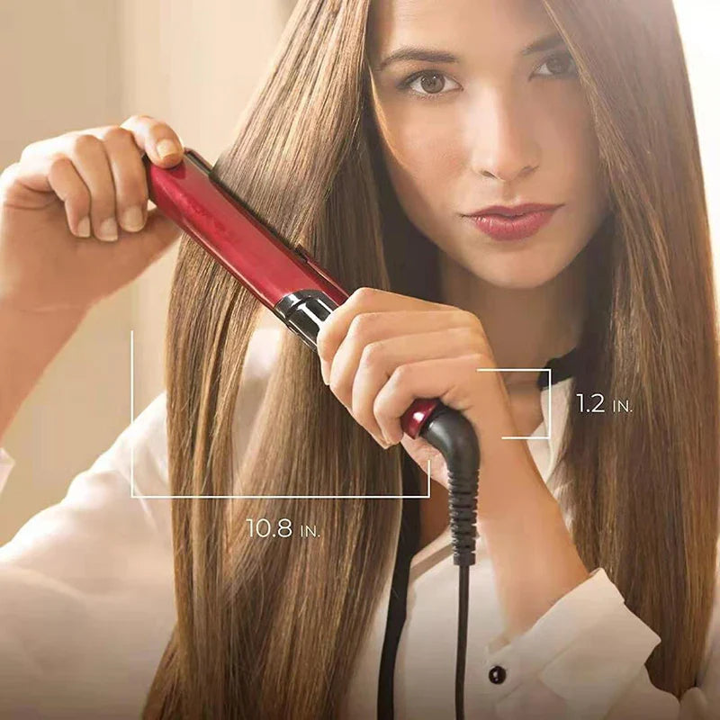 2-in-1 Hair Straightener – Flat Iron & Curler Combo