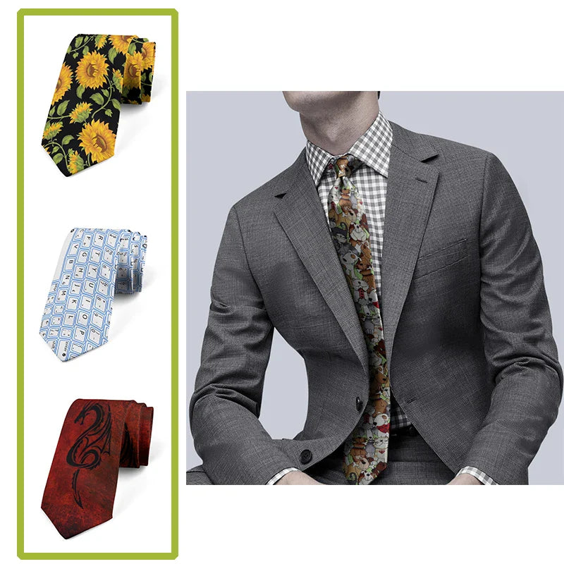 Funny Print's Men's Tie