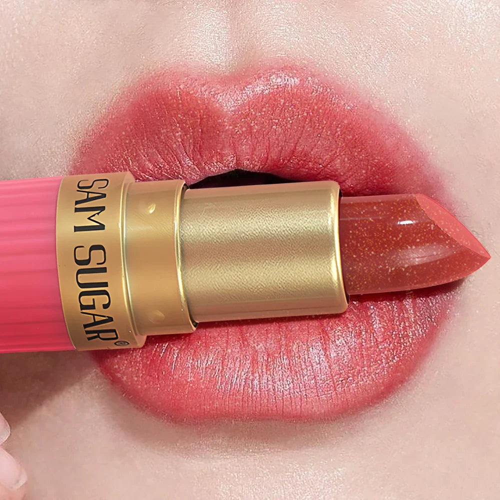 Pearlescent Pink Glitter Velvet Lipstick