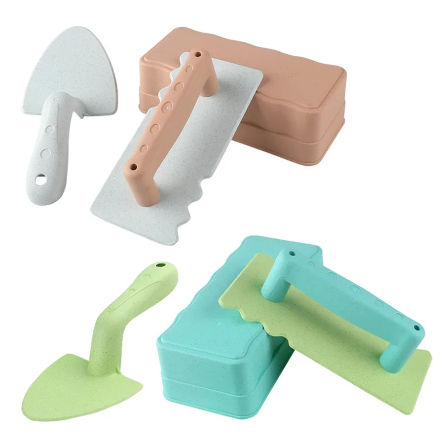 Beach Toy Set with Brick Maker and Tools