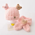 Baby Winter Beanie Hat with Earflaps & Plush Scarf | Ages 3-36 Months