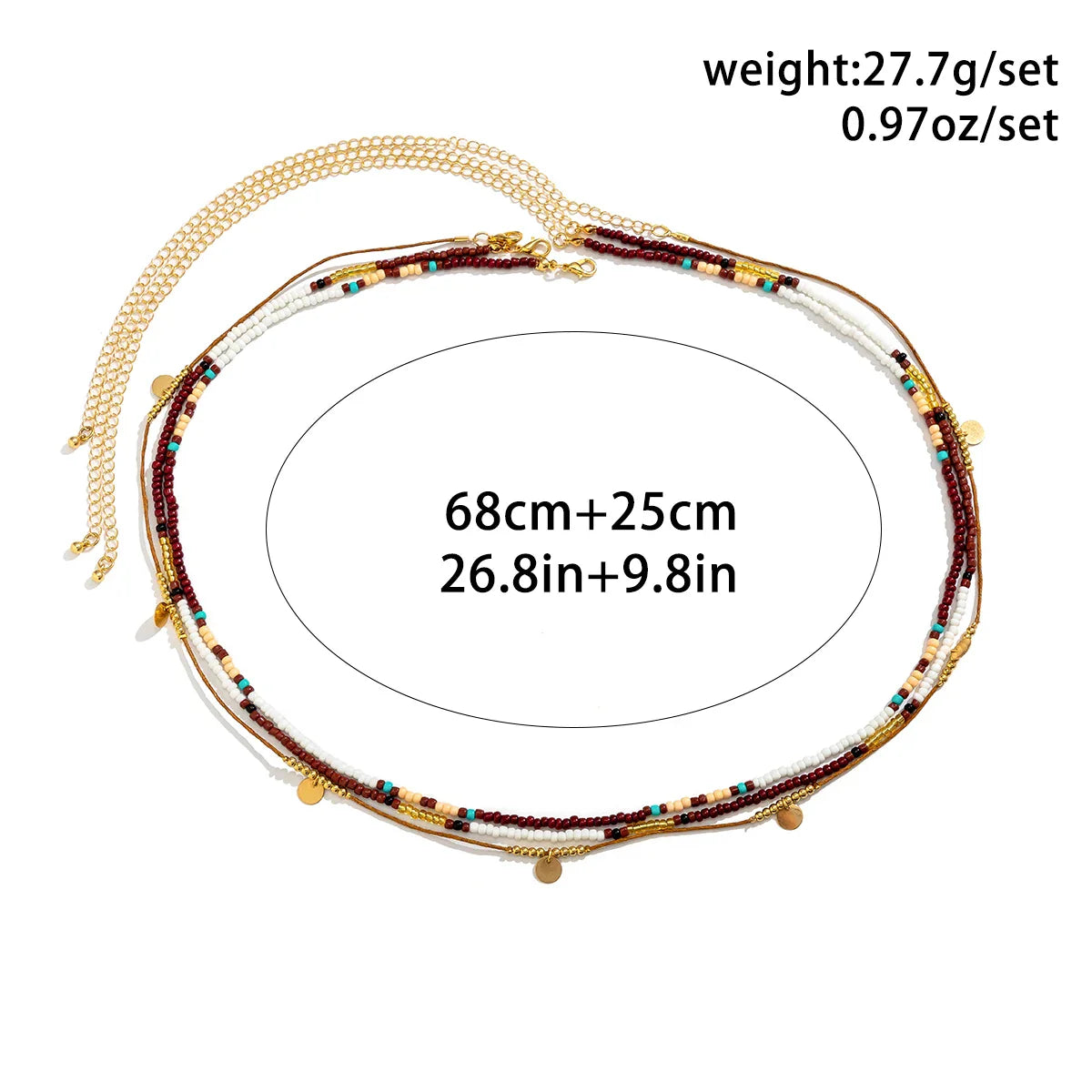 Multi-Layer Seed Bead Belly Chain