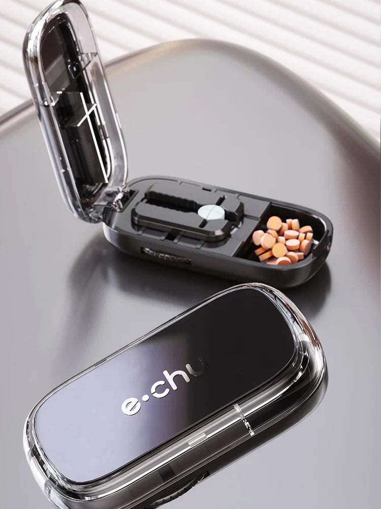Portable 2 In 1 Mini Pill Cutter with Storage Box
