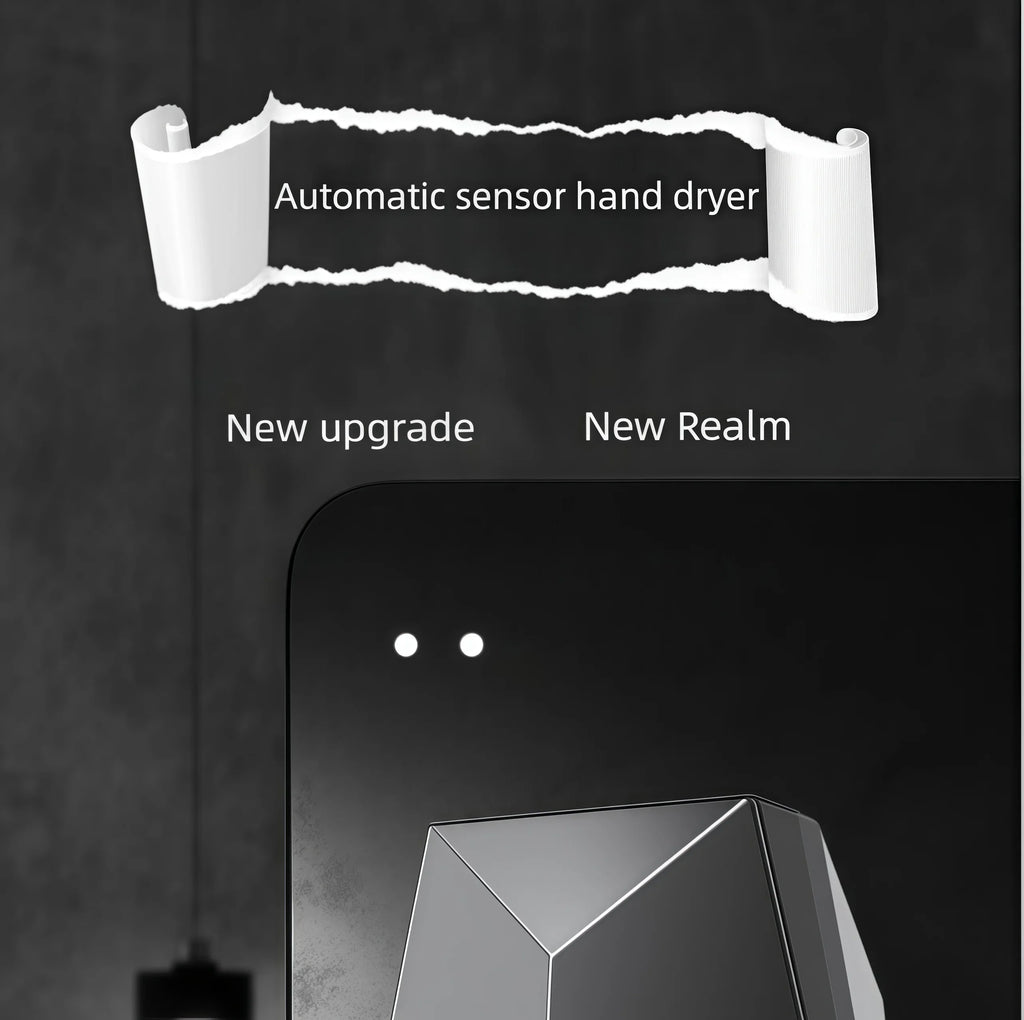 1600W Powerful Hand Dryer, Wall-Mounted Quiet Bathroom Dryer