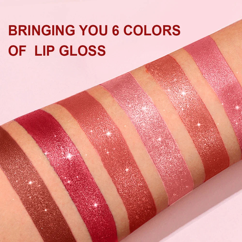 Pearlescent Pink Glitter Velvet Lipstick