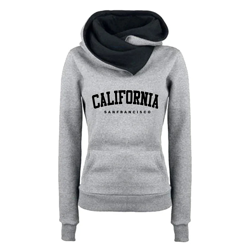 Sports Women's Sweatshirts Quality Fashion Versatile Hoodies Print Double Collar Pullovers Daily Outdoors Hot Sale Autumn Winter