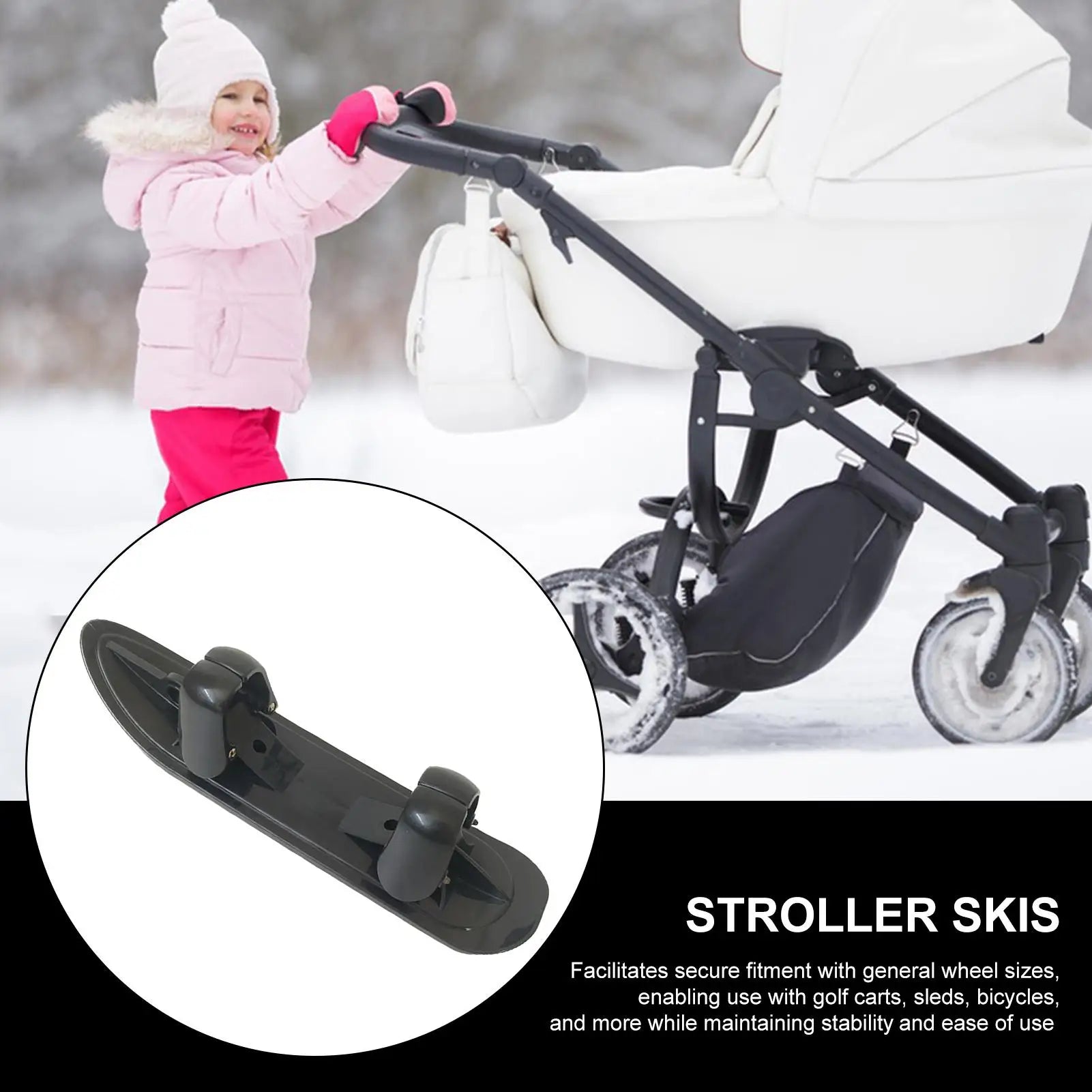 Scooter Ski Sled 2 in 1 Snow Scooter
