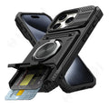 Phone Case For iPhone with Magnetic Rotated Ring Kickstand