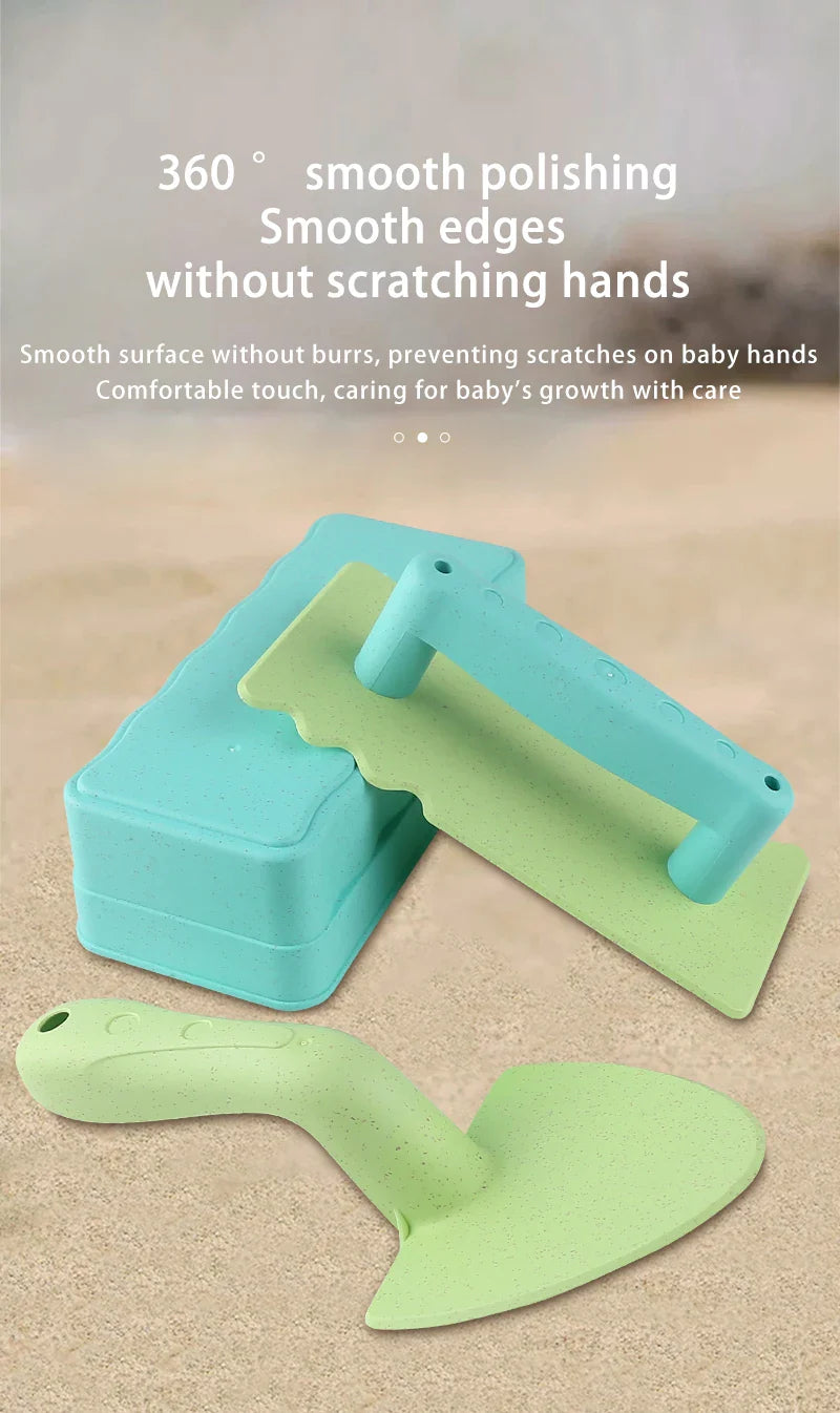 Beach Toy Set with Brick Maker and Tools