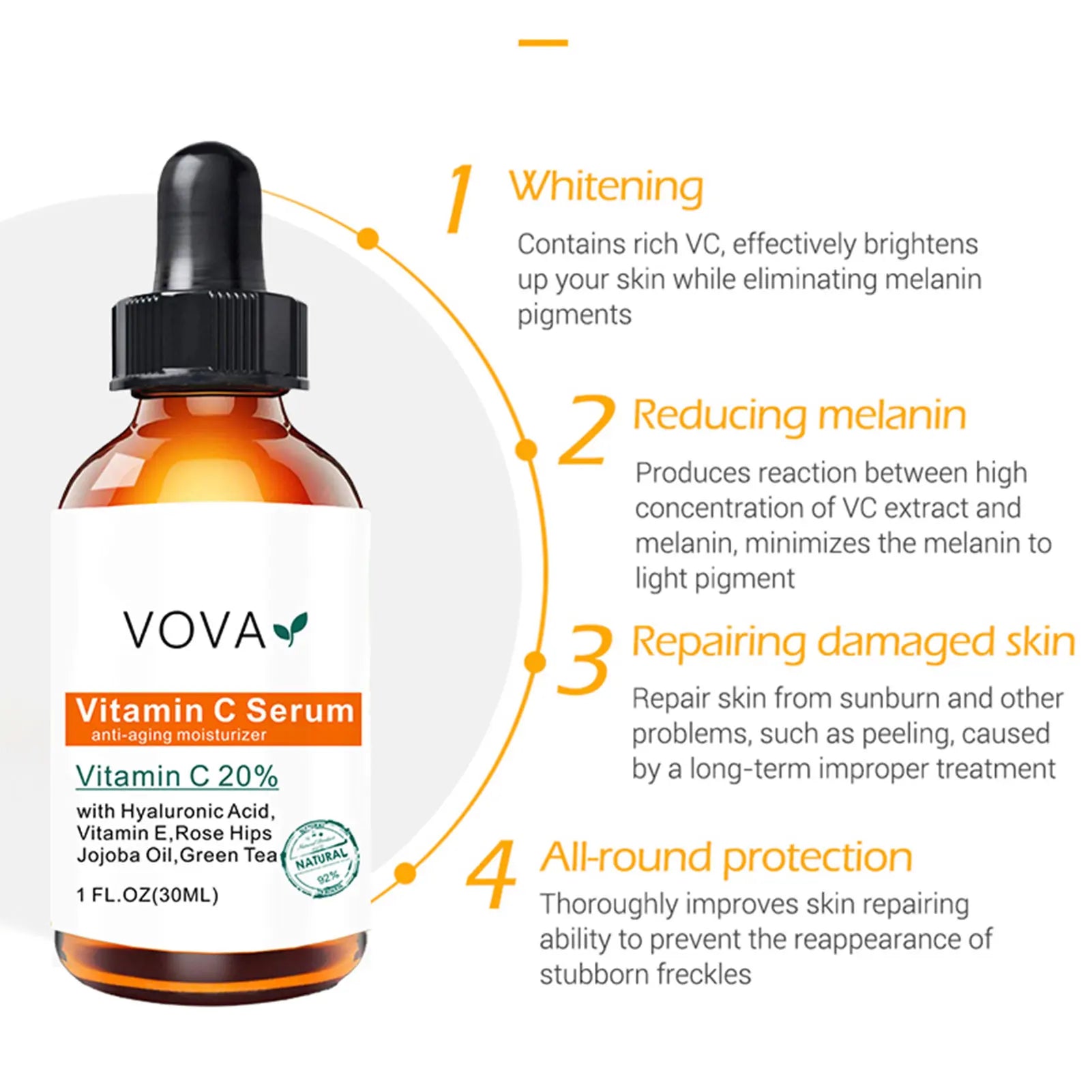 20% Vitamin C Face Serum – Whitening & Anti-Aging Care