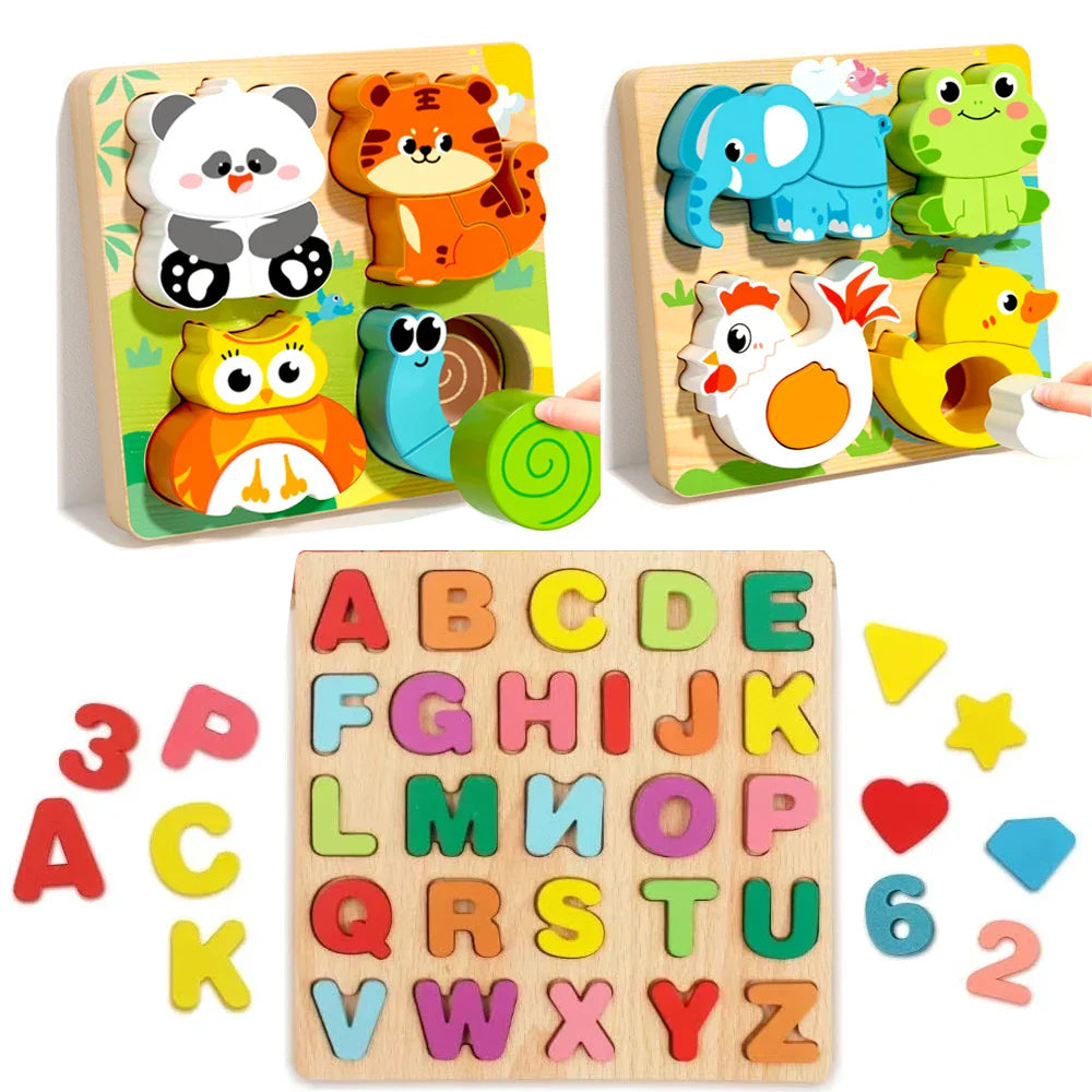 Montessori Wooden Puzzles