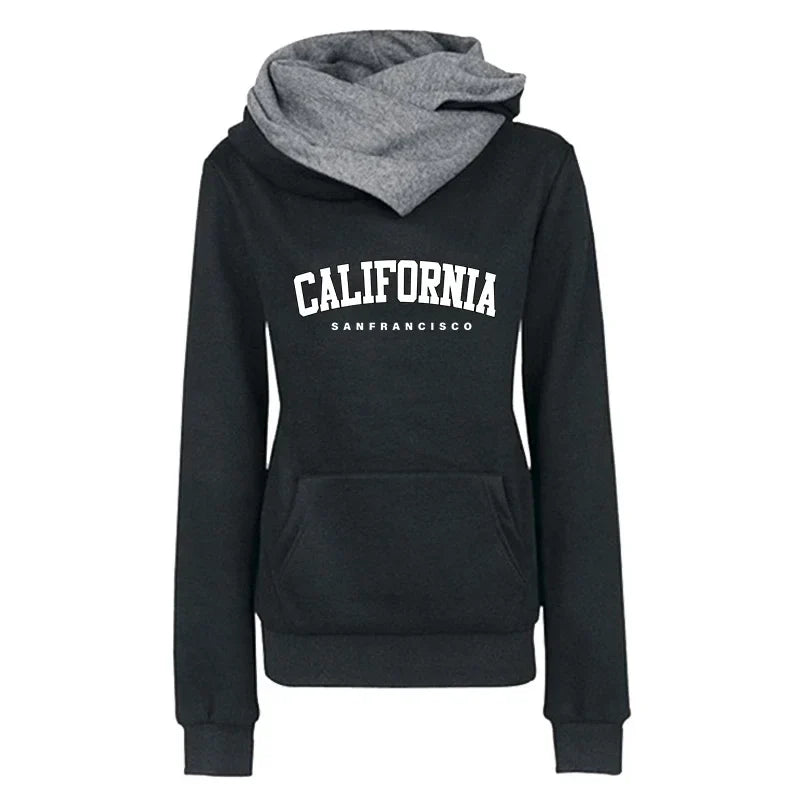 Sports Women's Sweatshirts Quality Fashion Versatile Hoodies Print Double Collar Pullovers Daily Outdoors Hot Sale Autumn Winter