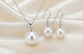 925 Sterling Silver Pearl Bridal Jewelry Sets