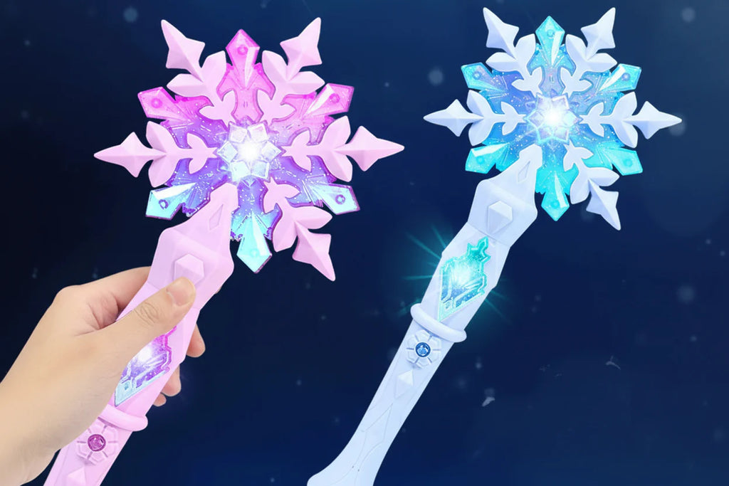 Snowflake LED Light and Sound Sticks