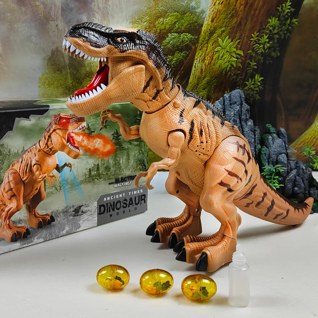 Large Walking, Egg Laying Mechanical Dinosaur Robot with Lights and Sounds
