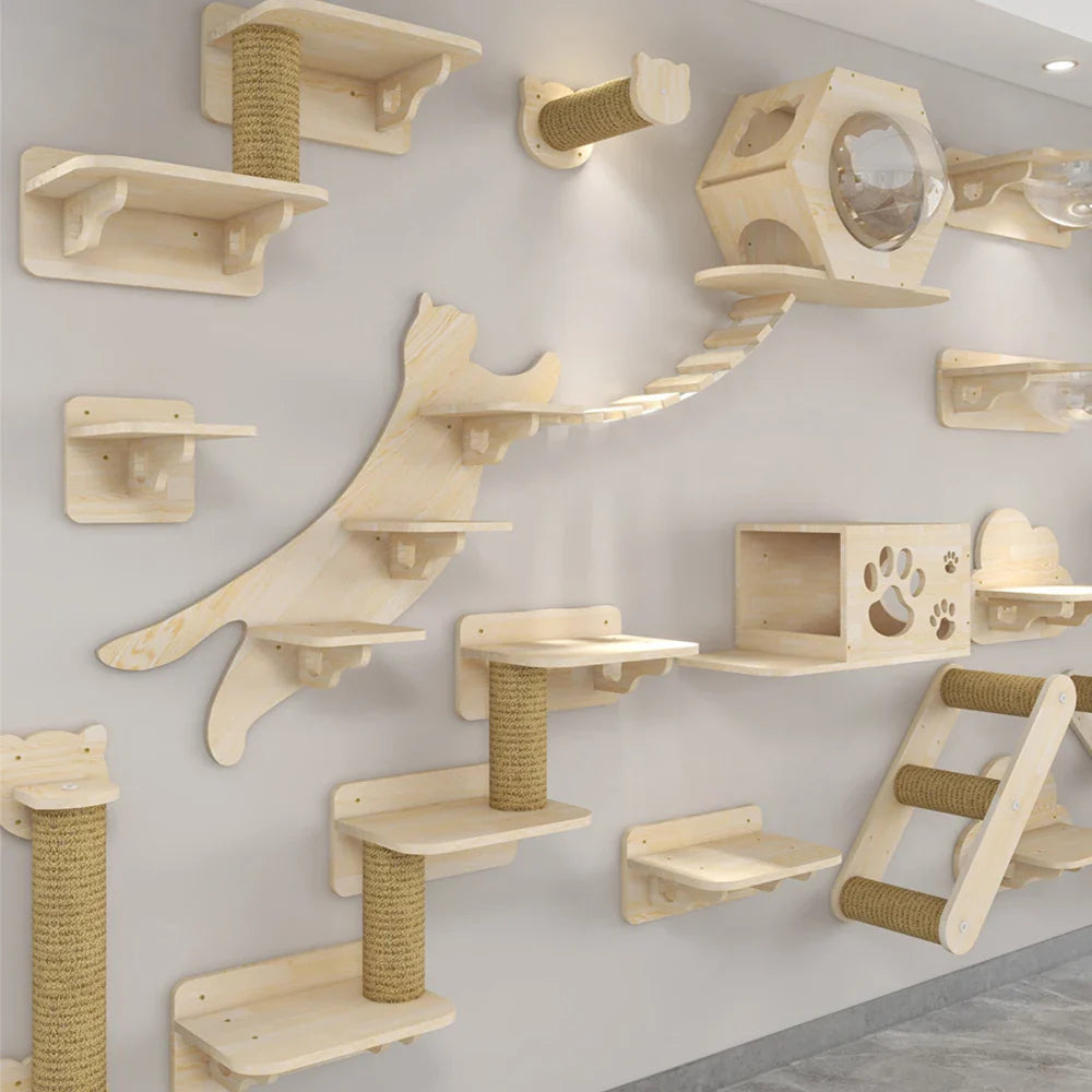 Wall Mounted Cat Shelves