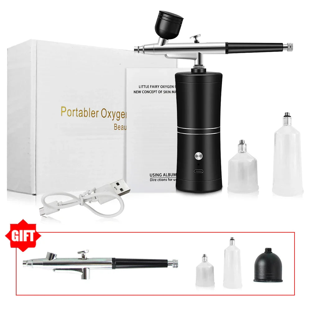 Wireless Electric Airbrush Kit with Compressor