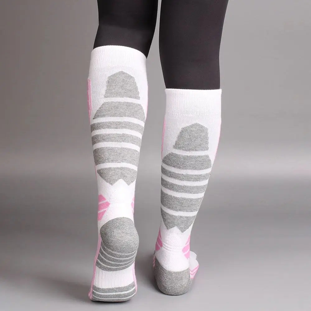 Winter Warm Ski Socks Anti-slip Thickened Breathable Compression Snowboard Socks Thermal Moisture-wicking Knee High Socks