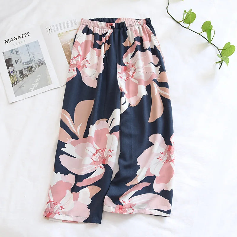 Summer Women's 100% Viscose Pajama Pants
