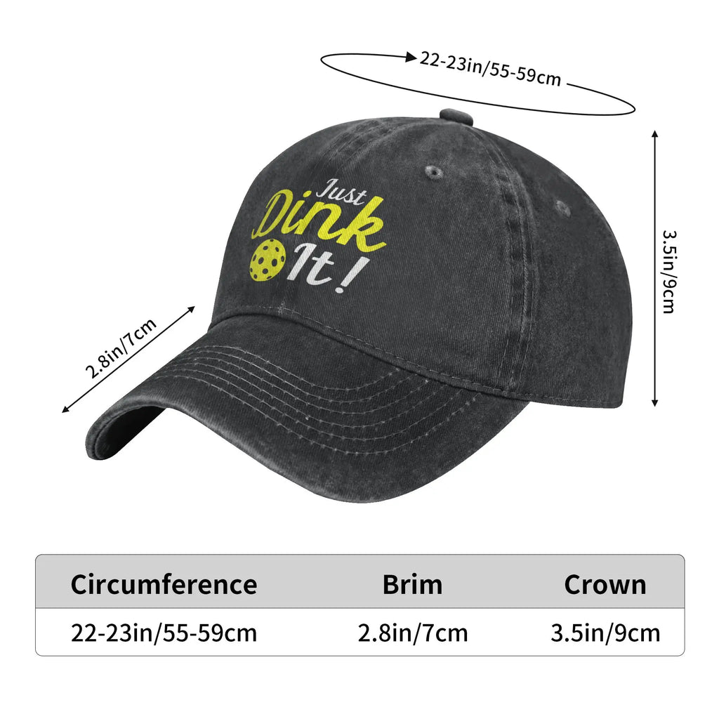 Unisex Adjustable Pickle Ball Baseball Cap